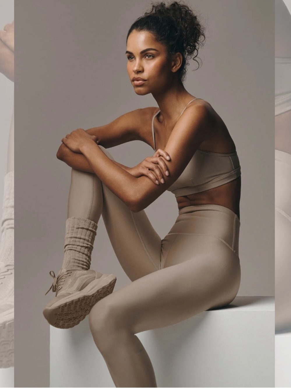 Alo High-Waist Airlift Legging Leggings in Brown Size Small *New*